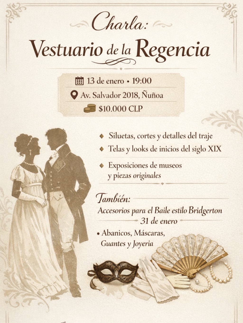 Publicación de Instagram de vestuario.antiguo
