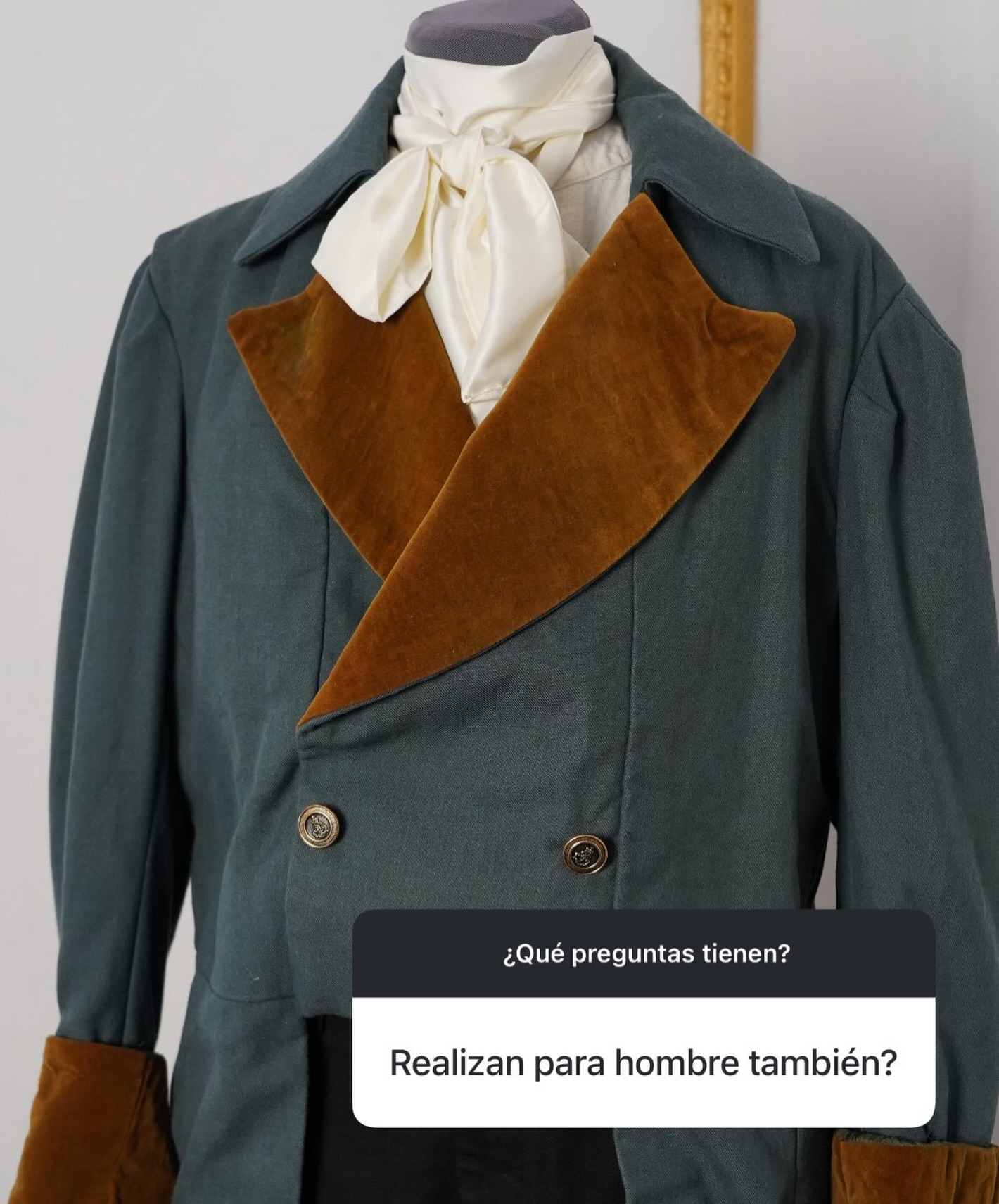 Publicación de Instagram de vestuario.antiguo
