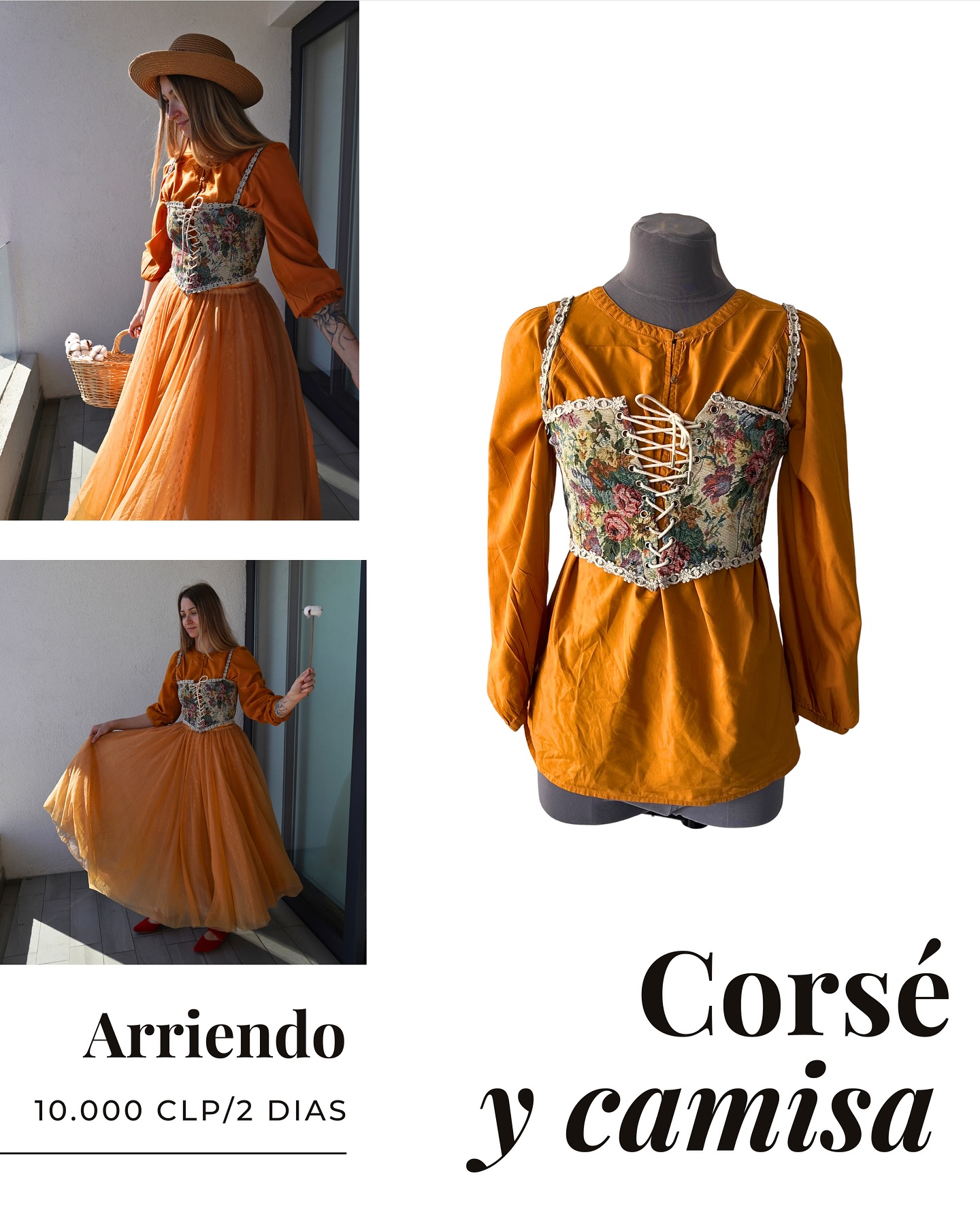 Publicación de Instagram de vestuario.antiguo