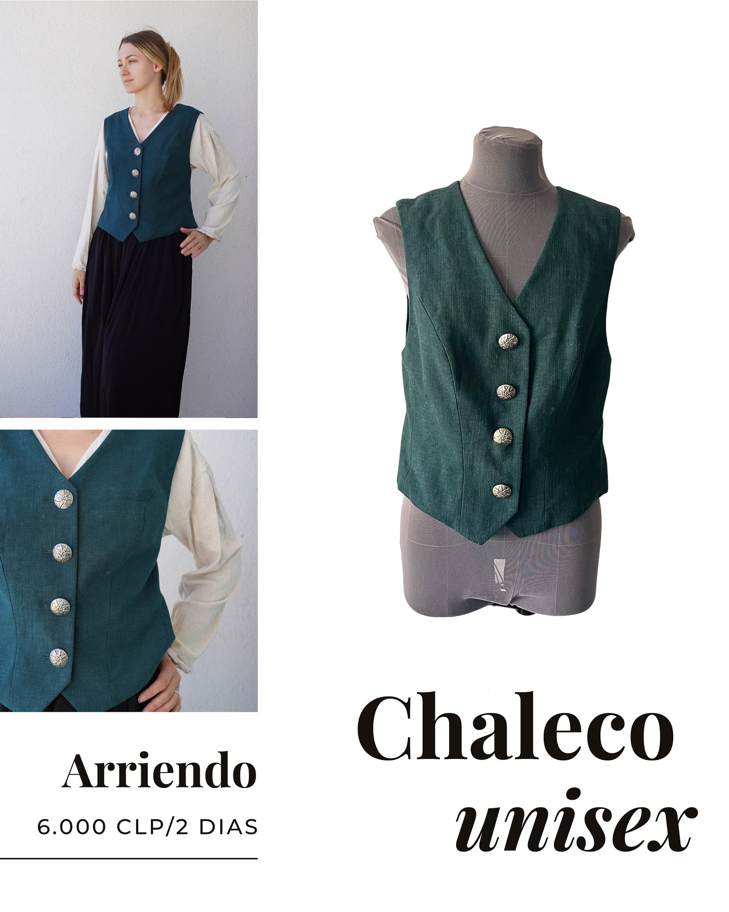 Publicación de Instagram de vestuario.antiguo