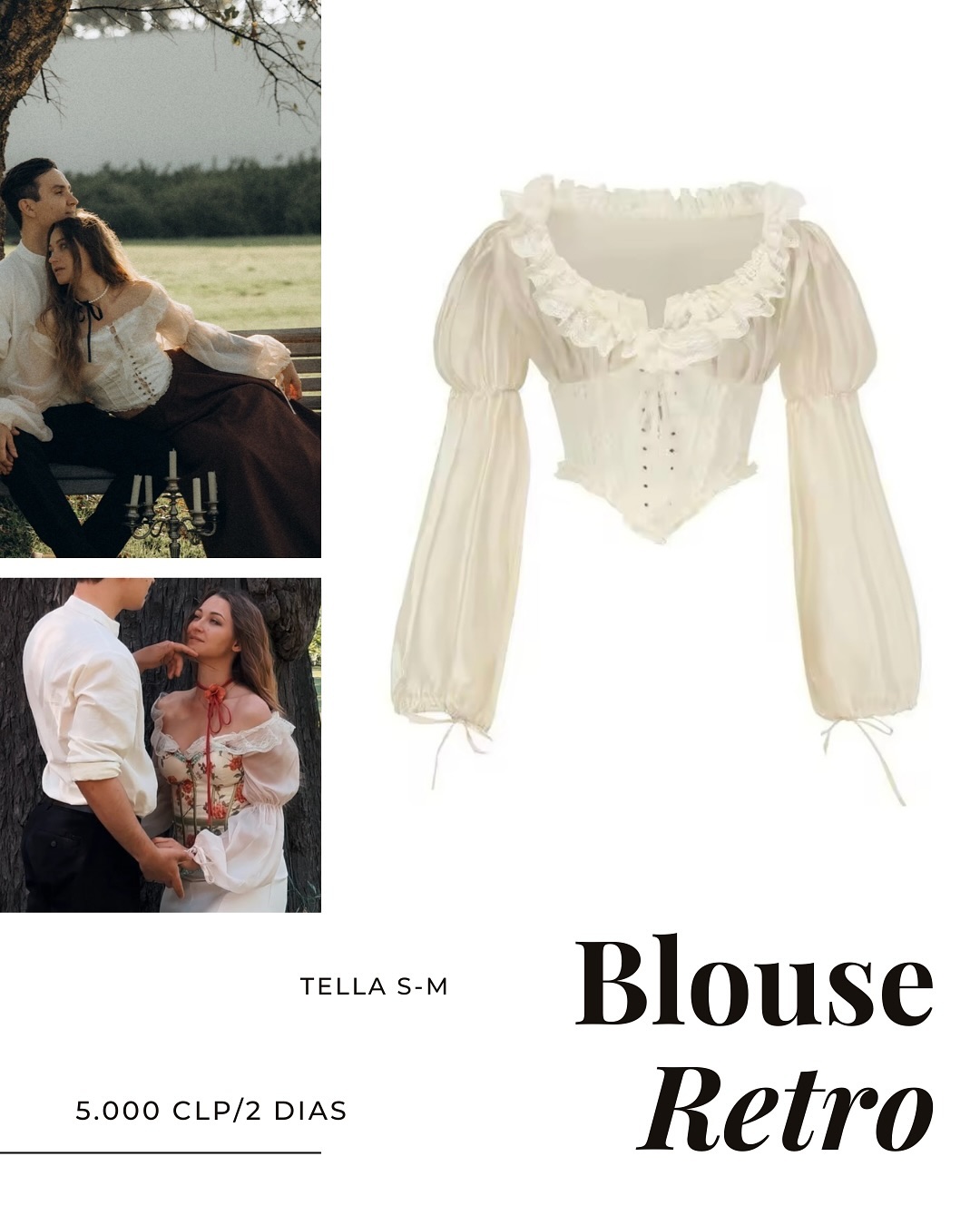 Publicación de Instagram de vestuario.antiguo